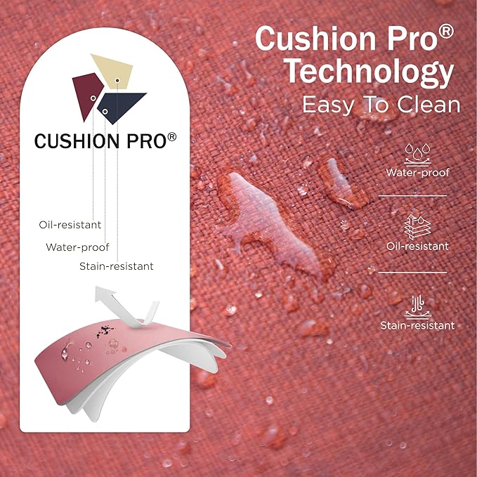 PHI VILLA 4 Piece Patio Furniture Sets for 5 Person with 1 x 3-Seat Deep Seating Bench, 2 x Cushioned Swivel Sofa Chairs & 1 x Coffee Table, Outdoor Metal Conversation Set for Lawn Garden, Red