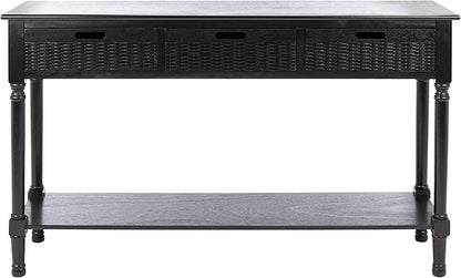 SAFAVIEH Home Collection Landers Black 3-Drawer Console Table CNS5711B