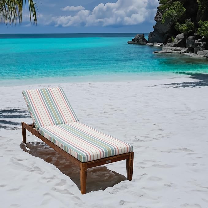 Tommy Bahama Chaise Cushion, 24" X 79" X 2.5", Bandeau Pastel