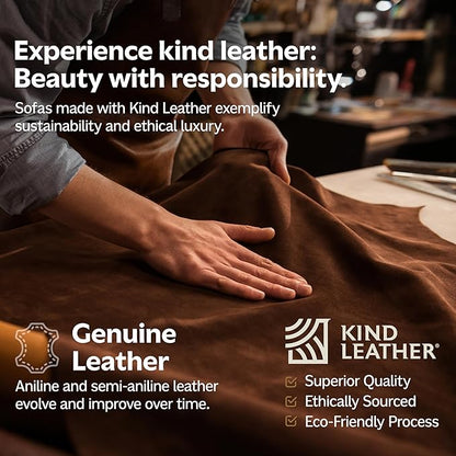 SIMPLIHOME Morrison 33 inch Wide Ottoman in Moss Green Genuine Leather, Multifunctional Footrest, Coffee Table, and Extra Seating for Living Room, Mid-Century Modern Style
