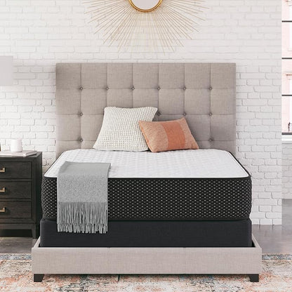Signature Design by Ashley Limited Edition Firm 12 Inch Hybrid Mattress with Gel Memory Foam and Edge Support for Cool Sleep and Pressure Relief, Twin, Fiberglass Free, Mattress In A Box