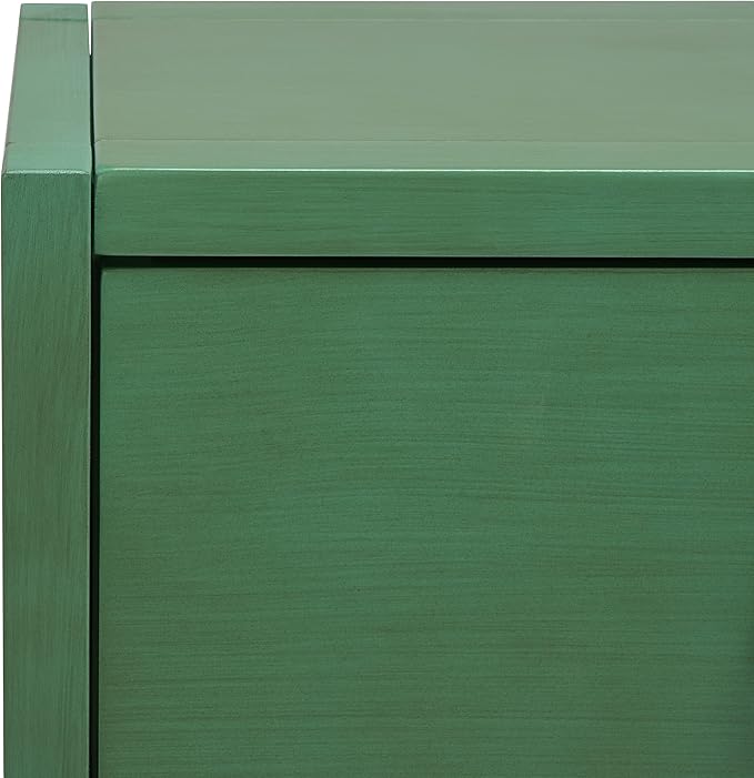 SAFAVIEH Home Collection Sadie Contemporary Turquoise Green 2-Drawer Console Table (Fully Assembled)