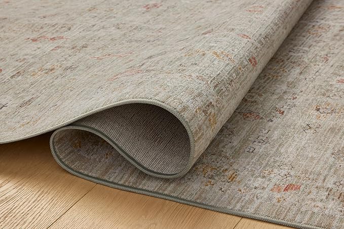 Loloi Chris Loves Julia Ida Collection IDA-04 Spa/Multi 2'-7" x 8'-0", .19" Pile Height, Runner Rug