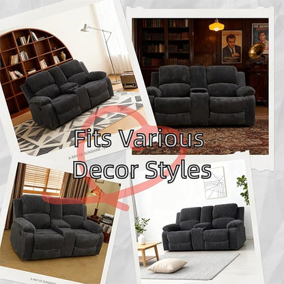 Electric Lift Recliner Sofa, Warm Plush Corduroy Fabric - Comfy Reading Chair for Living Room & Study, Ergonomic Electric Reclining Chair with Soft Upholstery