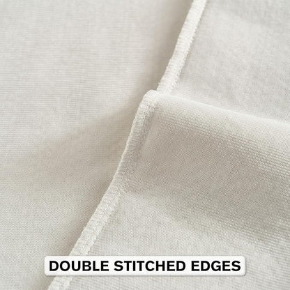 FUTEI Cream Chenille Throw Pillow Covers 22x22 Inch Set of 2,Soft Striped & Diamond Textured Cushion Cases,Modern Home Decor for Couch Living Room