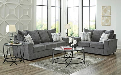 Signature Design by Ashley Stairatt Casual Sofa with Flared Arms, Gray