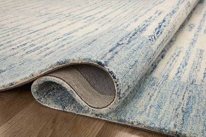 Loloi Chris Loves Julia Chris Collection CHR-01 Ivory/Denim 2'-0'' x 5'-0'', .50" Pile Height, Accent Rug