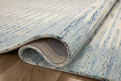 Loloi Chris Loves Julia Chris Collection CHR-01 Ivory/Denim 2'-0'' x 5'-0'', .50" Pile Height, Accent Rug