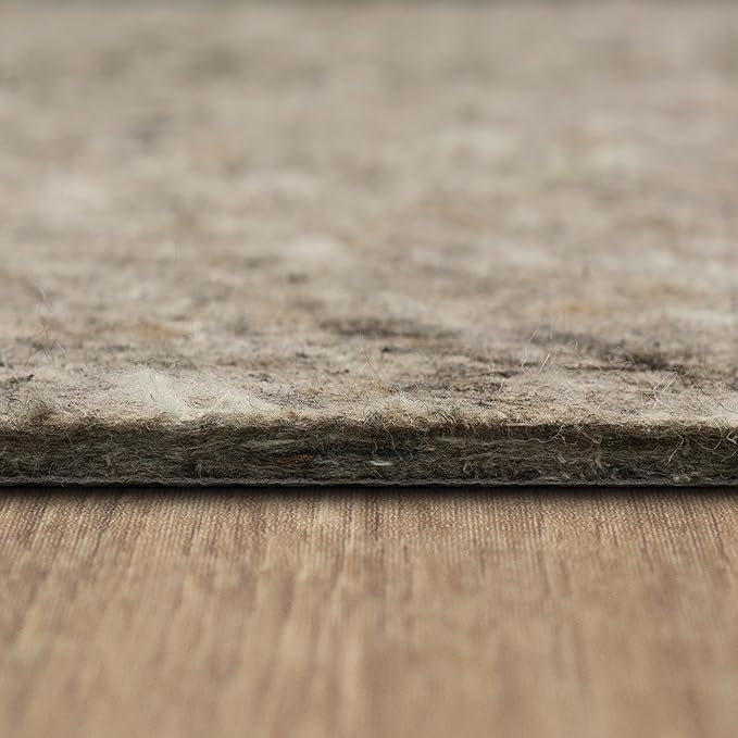 Mohawk Home 7' x 9' Non Slip Rug Pad Gripper 1/2 Thick Dual Surface Felt + Rubber Gripper - Safe for All Floors