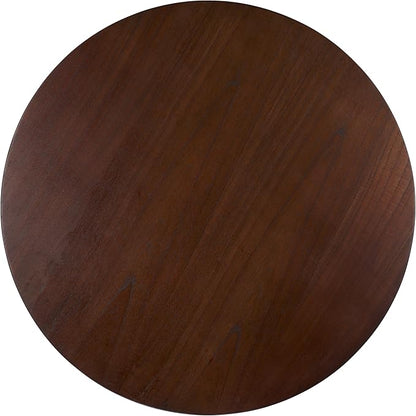 SAFAVIEH Couture Collection Barnard Walnut Round Solid Wood Coffee Table