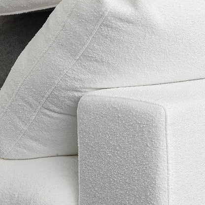 WJShome 78.72" Cloud Modular Sectional Sofa with Thick Cushion, Down Filled Wide LoveSofa Minimalist Sofa Couch,Deep Seat Couches for Living Room Sofa Sets(White, LoveSeat)