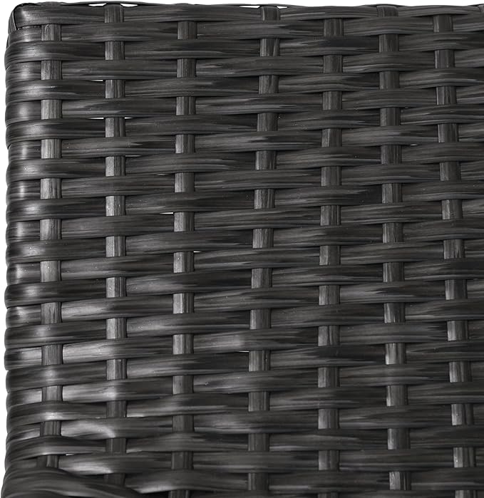 Christopher Knight Home La Brea Outdoor Wood & Wicker Barstools (Set of 4), Gray