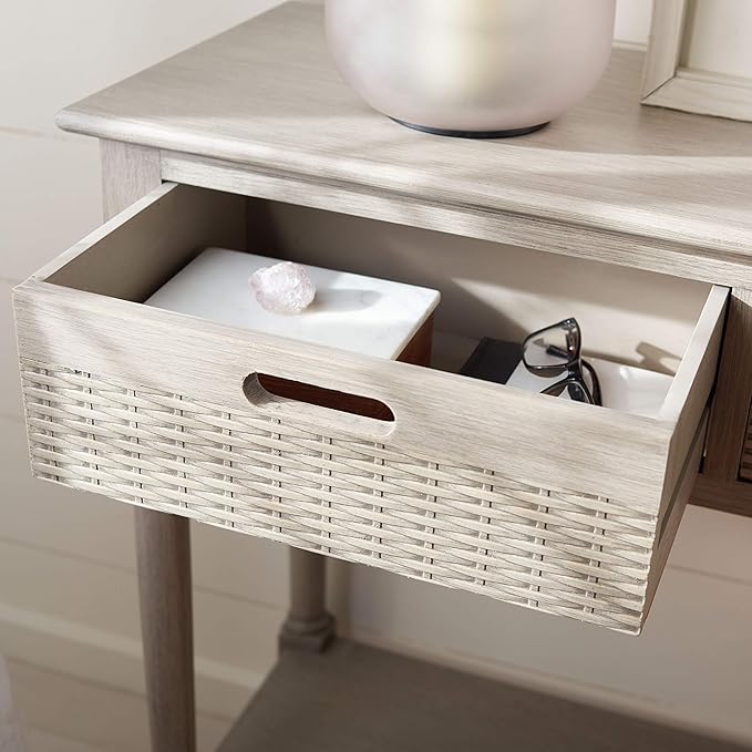 SAFAVIEH Home Collection Landers Greige 3-Drawer Console Table CNS5711D