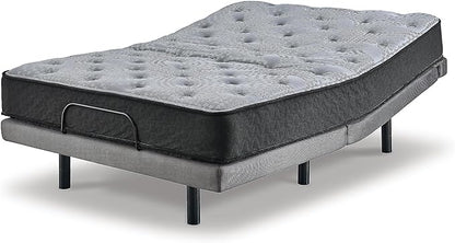 Signature Design by Ashley Queen Size Comfort Plus Hybrid Mattress with Memory and Quilt Foam, Wrapped Coils, Fiberglass Free, 10-Year Warranty, 10" Height