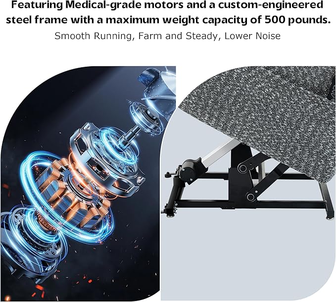 Big Man Recliner 500lbs Power Lift Recliner Chair for Big Tall Elderly Adults Oversized Lay Flat Lift Recliner with Extended Footrest,Heat Massage,Flip Arm Storage Cup Holders,USB Type C