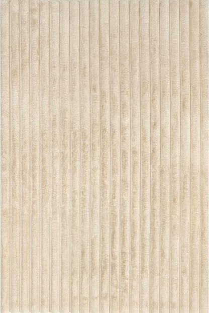 nuLOOM 7'6" x 9'6" Cozy Plush Area Rug, Machine Washable, Non-Slip, Soft Fluffy Shag Carpet for Living Room Bedroom Kids Room Nursery Home Decor, Kai Beige