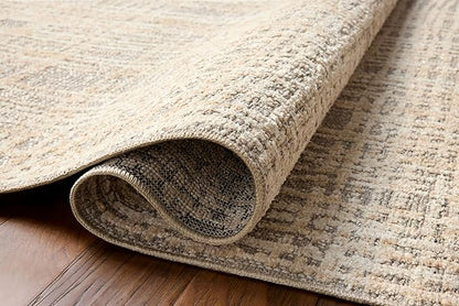 Loloi Amber Lewis Bexley Collection BEX-07 Natural/Dove 4'-0" x 6'-0" Accent Rug Neutral, Textured, Living, Bedroom, Dining, Carpet