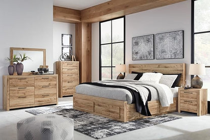 Signature Design by Ashley Hyanna Rustic 5 Drawer Chest, Rustic