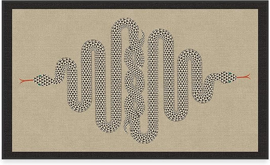 RUGGABLE x Jonathan Adler Washable Modern Area Rug – Venom Neutral 3x5, Stain-Resistant, Non-Slip – Small Machine Washable Rugs for Living Room, Bedroom, Hallway, Entryway & Office–with Standard Pad