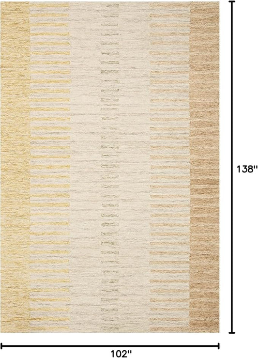 Loloi Chris Loves Julia Chris Collection CHR-01 Dove/Santa Fe 8'-6'' x 11'-6'', .50" Pile Height, Area Rug