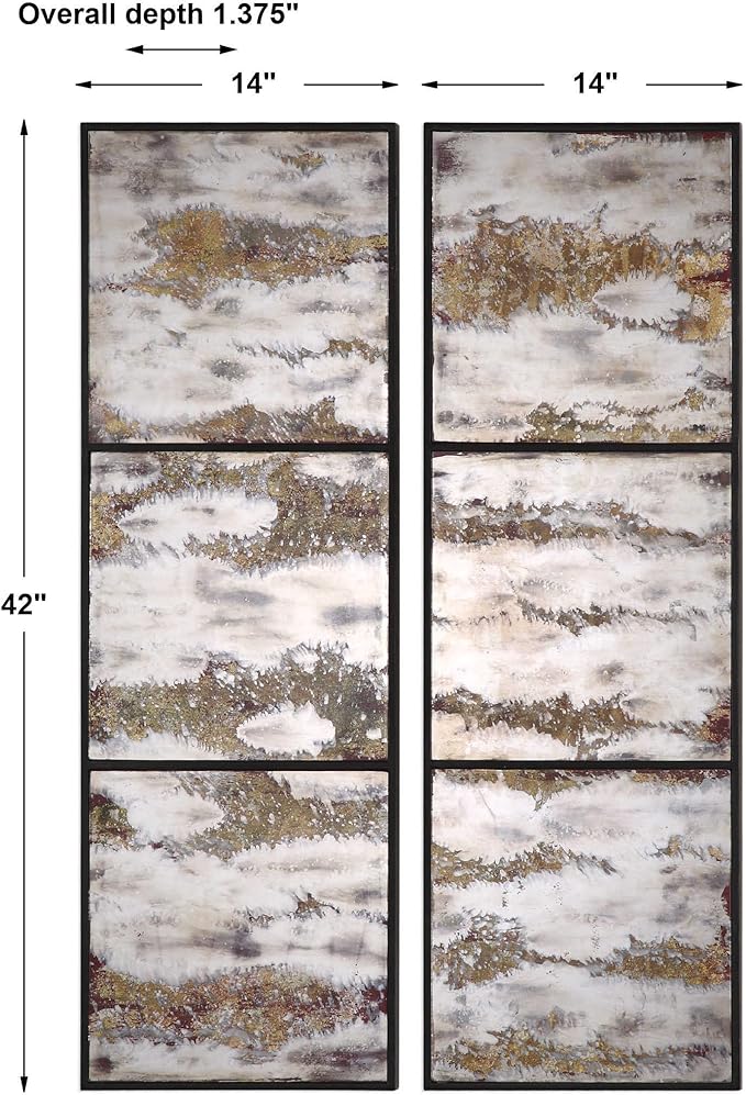 Uttermost Rahila 2-Piece 42" High Framed Wall Art Set