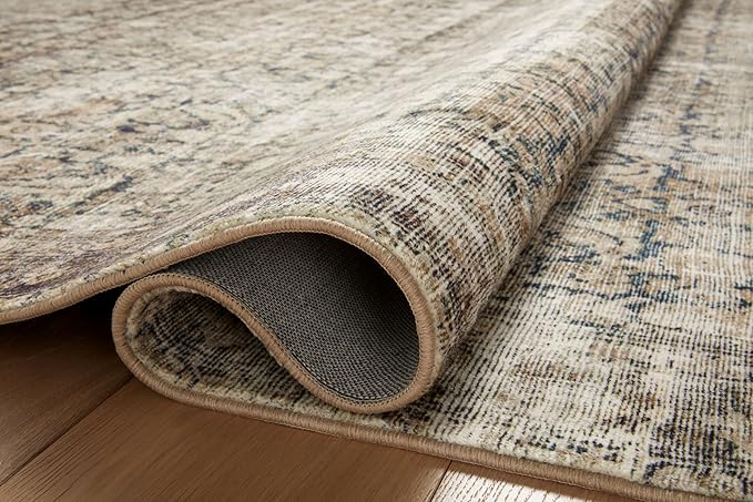 Loloi Amber Lewis Morgan Collection MOG-02 Navy/Sand 11'-6" x 18' 38" Thick Area Rug feat. CloudPile, Neutral, Room Décor, Vintage Inspired, Livingroom, Bedroom, Dining Area