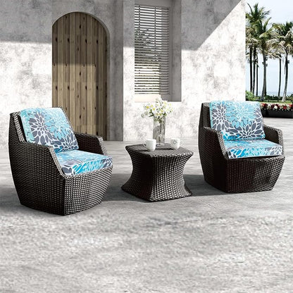 JMGBird Outdoor Chair Cushion Tufted Pillow, Outdoor Seat Cushion Set 19"x19" Outdoor Cushions for Patio Furniture