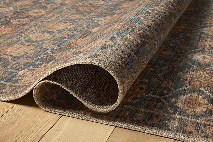 Loloi Amber Lewis Molly Collection MOL-03 Ocean/Sunset 5'-3" x 7'-9" Low Pile Area Rug