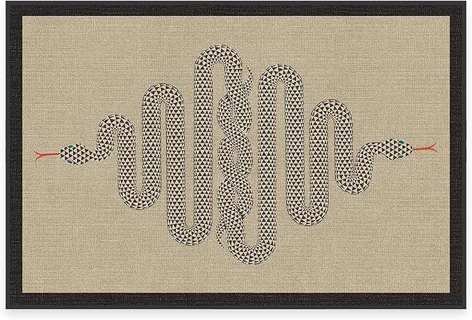 RUGGABLE x Jonathan Adler Machine Washable Modern Area Rug – Venom Neutral 2x3, Stain-Resistant, Non-Slip – Small Rugs for Living Room, Bedroom, Hallway, Entryway & Bathroom–with Standard Pad