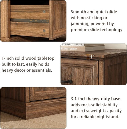 CARPETNAL Farmhouse 9 Drawer Dresser for Bedroom, 55 Inch Wide Modern Brown Dresser TV Stand with Large Drawers & Bar Handles, Rustic Wood Chest of Drawers for Bedroom, Living Room, Hallway, Entryway.