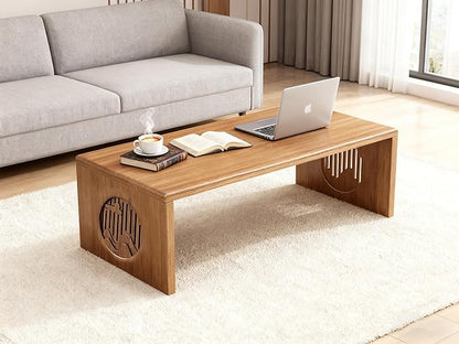 Japanese Folding Coffee Table, Low Coffee Table for Sitting on The Floor, Japanese Floor Table No Assembly Small Coffee Tables for Living Room Tatami Tea Room Dining Bedroom 31.5 Inch