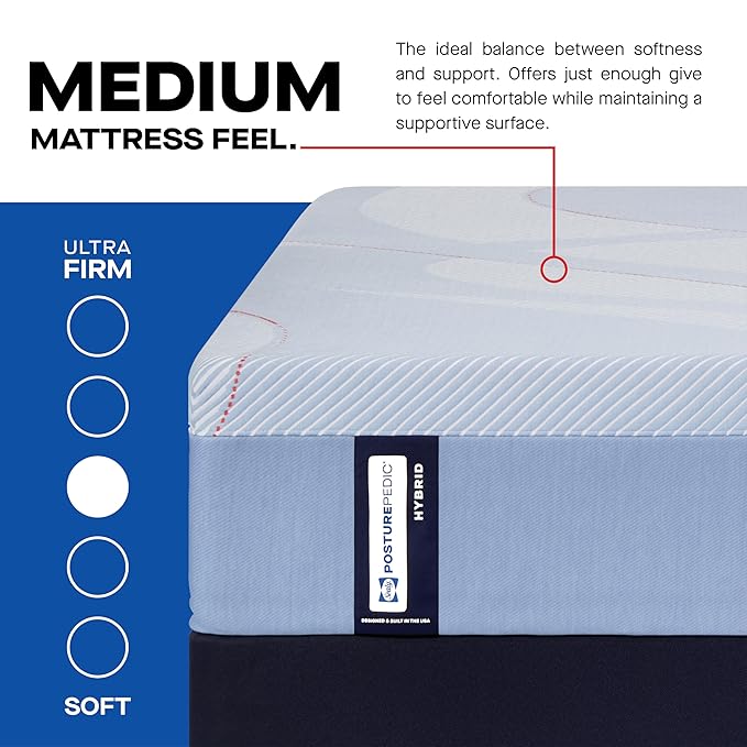 Sealy Posturepedic® Fayette 12" Medium Tight Top Hybrid Mattress - King