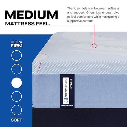 Sealy Posturepedic® Fayette 12" Medium Tight Top Hybrid Mattress - California King