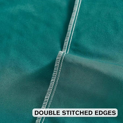 FUTEI Teal Velvet Throw Pillow Covers 26x26 Inch Set of 2,Soft Embossed Leaf-Relief Textured Euro Pillow Shams,Natural Home Decor for Couch Living Room