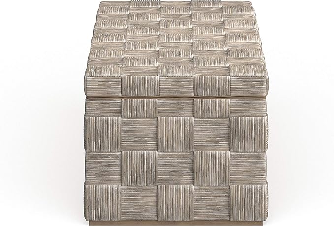 Safavieh Home Collection Adkin White Rattan Rectangle Coffee Table