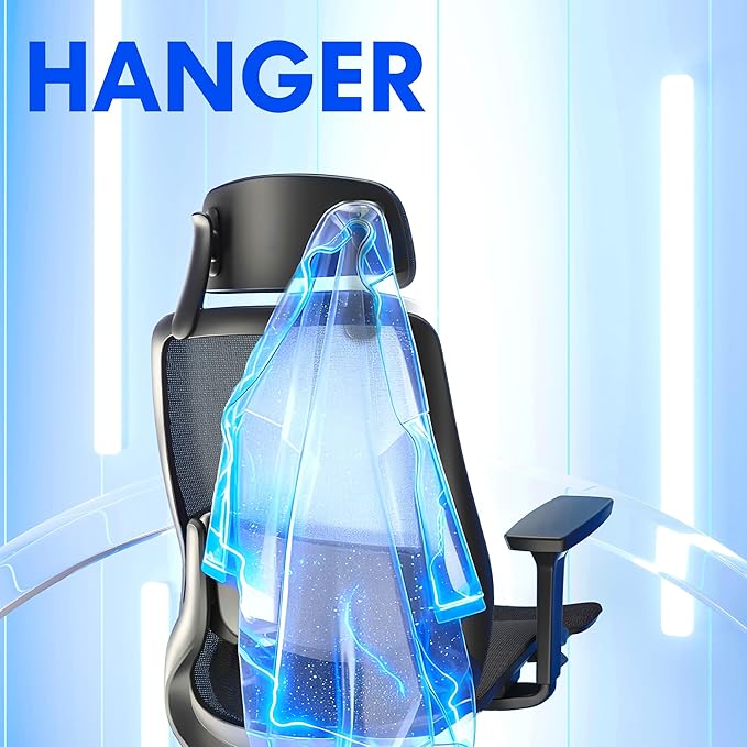 FLEXISPOT MasterEase Massage Office Chair with Footrest, High Back Ergonomic Desk Chair with Adjustable Headrest, 3D Armrests, 2D Lumbar Heated Massage, 4-Position Recline, Foam Seat, Black