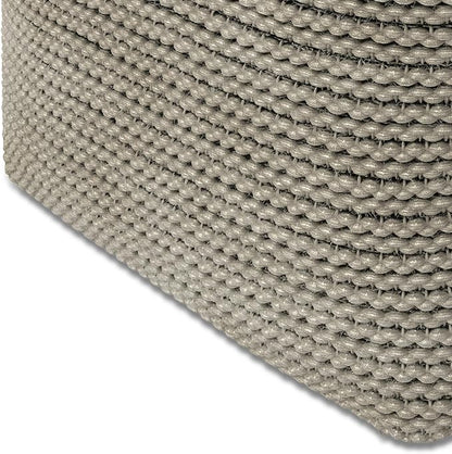 SIMPLIHOME Eastmont Boho Square Pouf in Cream Polystyrene Filling for the Living Room, Bedroom and Kids Room