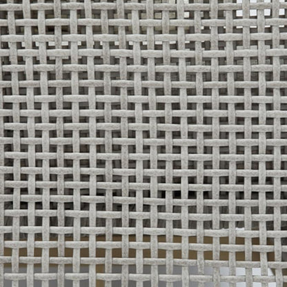 Signature Design by Ashley Seton Creek Casual Resin Wicker Outdoor Coffee Table with Tempered Glass Tabletop, Light Gray & Light Brown