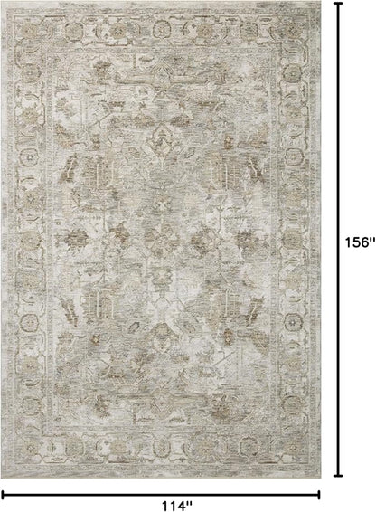 Loloi Amber Lewis Honora Collection HON-06 Grey/Taupe 9'-6" x 13' Area Rug