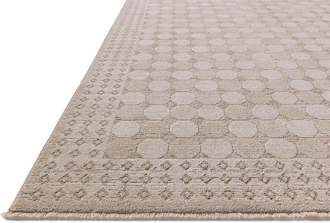 Loloi Amber Lewis Cali Collection CIL-01 Taupe/Natural 9'-6" x 13', .25" Pile Height, Area Rug