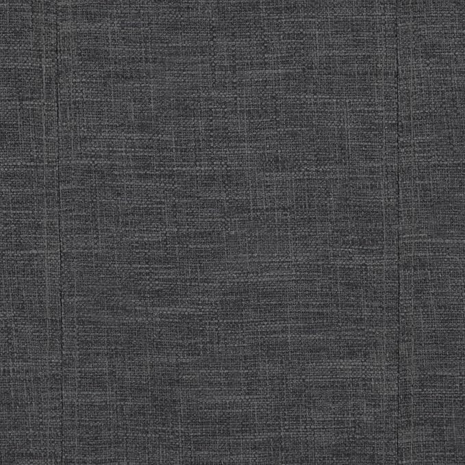 SIMPLIHOME Amelia 33 inch Wide Transitional Rectangle Storage Ottoman Bench in Slate Grey Linen Look Fabric, Assembled, For the Living Room, Entryway and Family Room