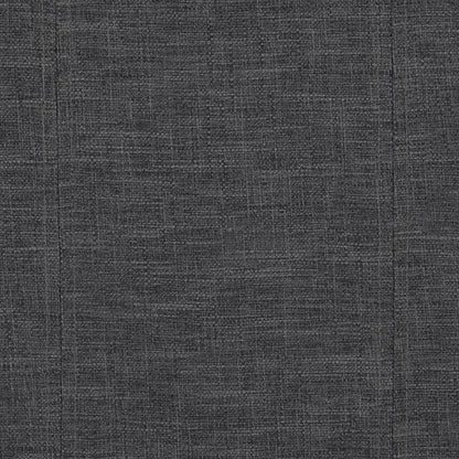 SIMPLIHOME Amelia 33 inch Wide Transitional Rectangle Storage Ottoman Bench in Slate Grey Linen Look Fabric, Assembled, For the Living Room, Entryway and Family Room