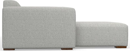 SIMPLIHOME Rex Left-Facing Modular Sectional Sofa in 100% Recycled Polyester Tightly Woven Performance Fabric, Pale Grey, 102-inches Wide, 4-Seater L-Shaped Couch with Left Chaise for Living Room