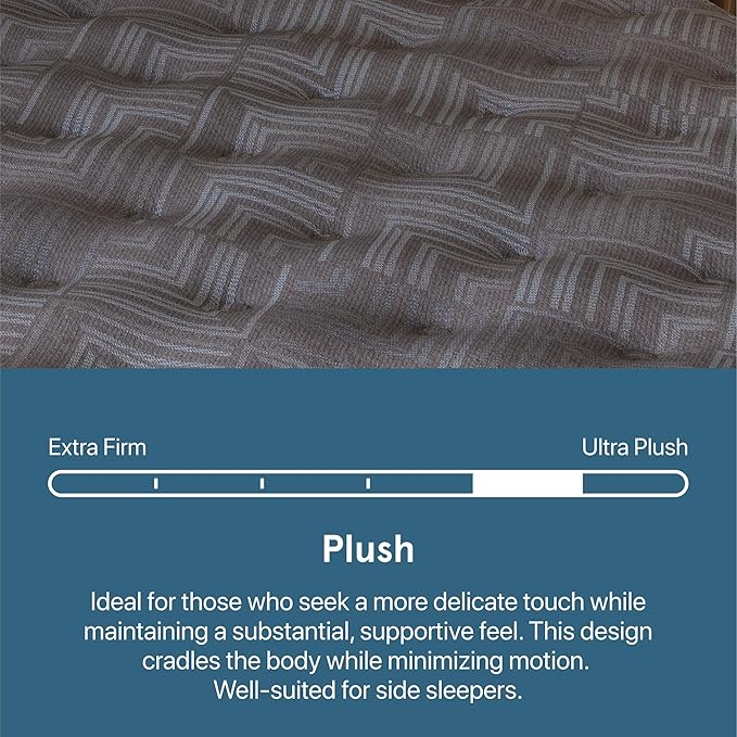 Beautyrest Prime Dream Plush 13.75" Mattress - Cal King - Durable Pocketed Coil, Support, Pressure Relief, Cooling, Motion Separation; 100 Night Sleep Trial and 10 Year Warranty