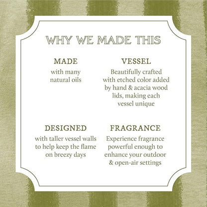 Thymes Scented Candles for Women & Men – Tin with Lid – Luxury Home Decor – Citronella Candles with Notes of Olive Leaf, Lemongrass, & Gardenia – Outdoor Decor (Citronella Grove, 6.5 oz)