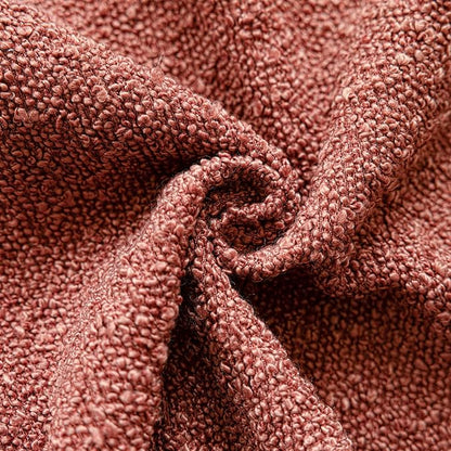Foindtower Pack of 2 Textured Boucle Throw Pillow Covers Accent Solid Pillow Cases Cozy Soft Decorative Couch Cushion Case for Chair Sofa Bedroom Living Room Home Decor 18x18 Inch Orange Rust Red