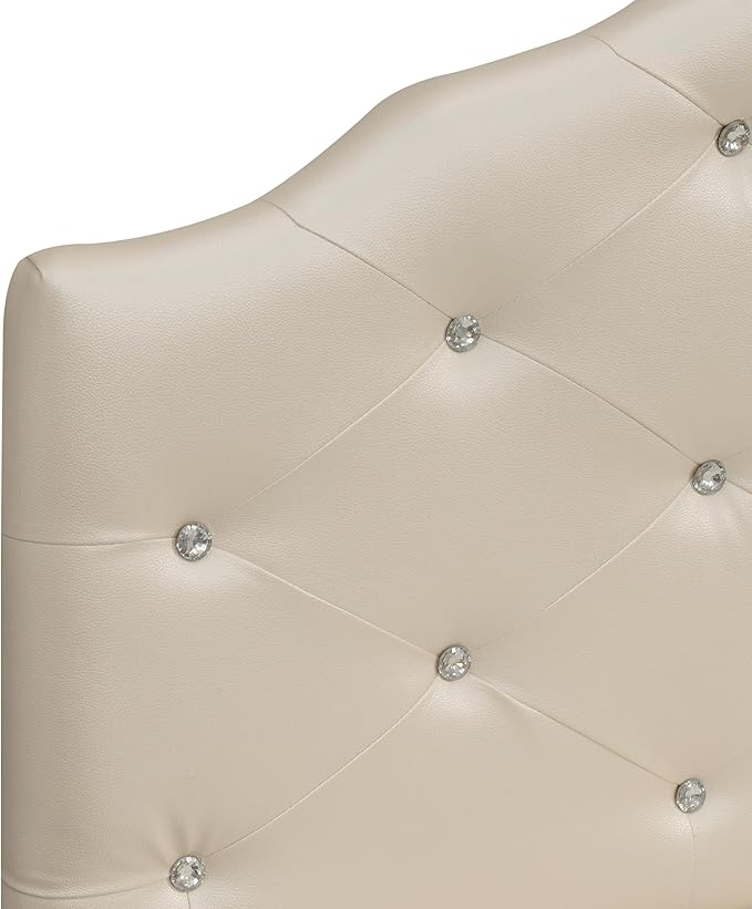 Dawson Queen Headboard Silver PU