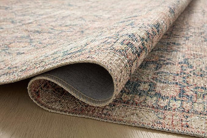 Loloi Angela Rose Aubrey Collection AUB-01 Navy/Multi 7'-6" x 9'-6", .19" Pile Height, Area Rug