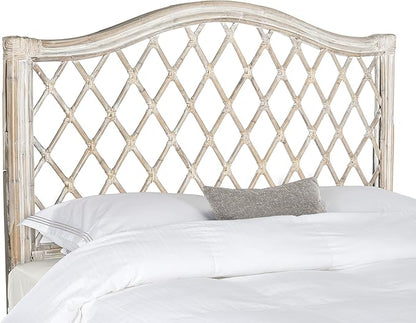 SAFAVIEH Home Collection Gabriella Antique Grey Wicker Headboard, Queen