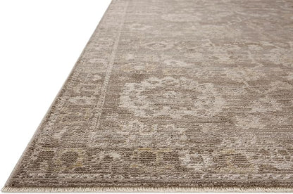 Loloi Magnolia Home by Joanna Gaines Pace Collection PAC-03 Taupe/Wheat 9'-6" x 9'-6" Round Area Rug